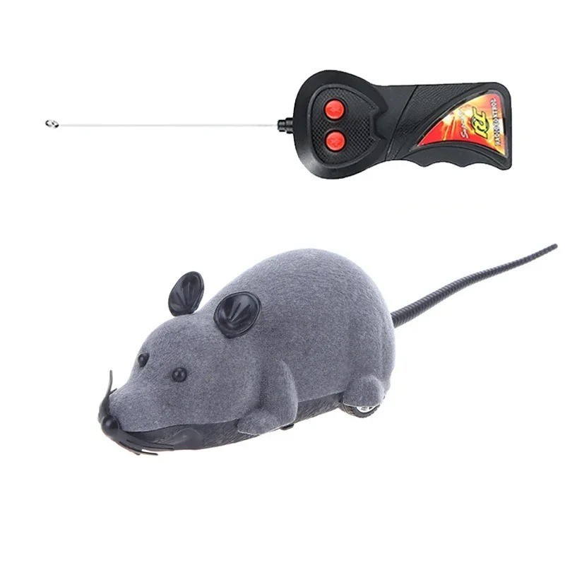 Remote Control RC Rat Mouse Wireless Cat Dog Pet Toy