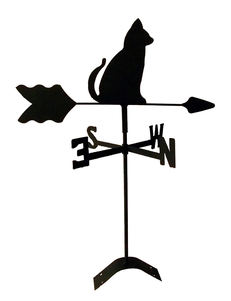 Weathervane Black Wrought Iron Roof Mount TLS1007R Made in U...