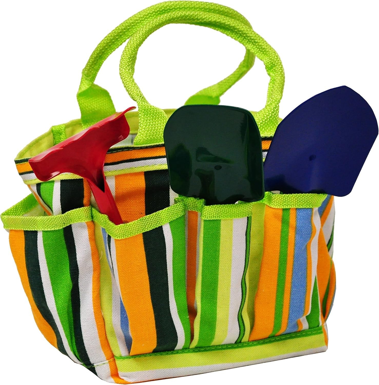 JustForKids Water Pail Tool Set Shovel Rake Cultivator