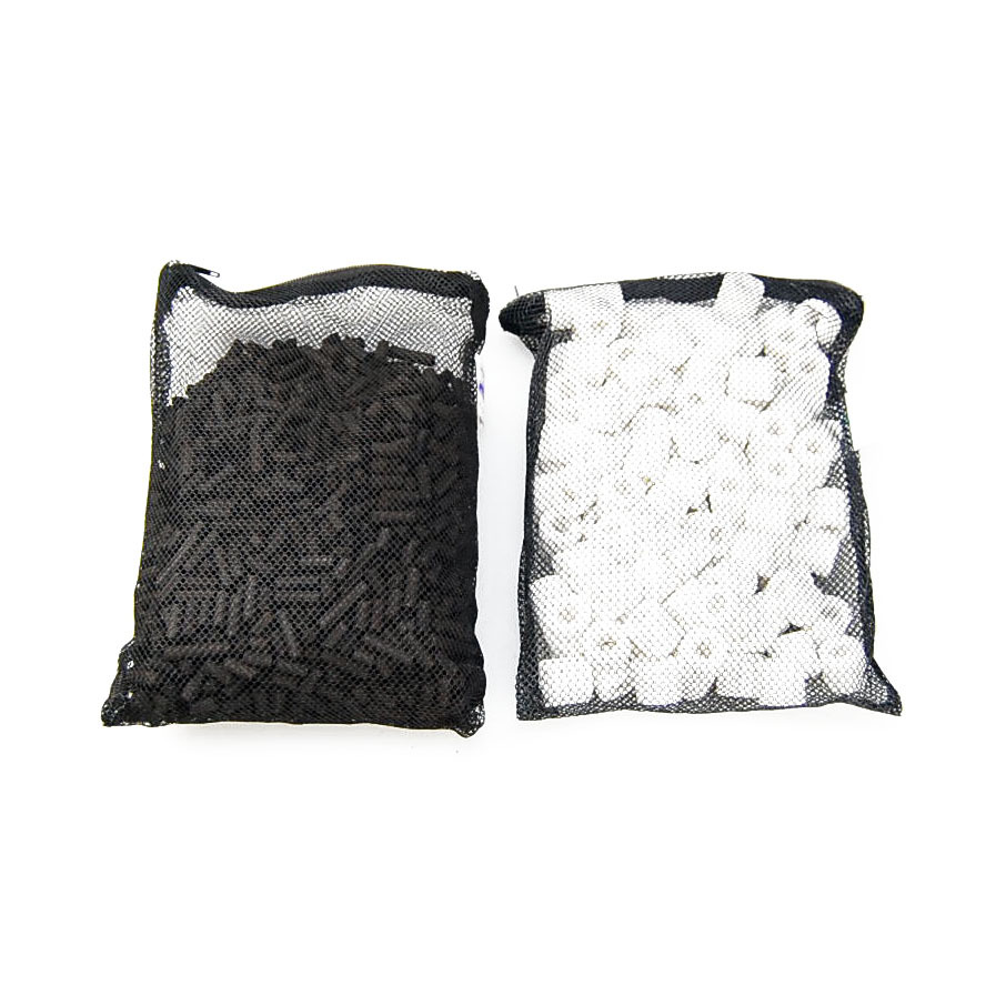 Active Carbon + Ceramic Rings Aquarium Filter Media Canister...
