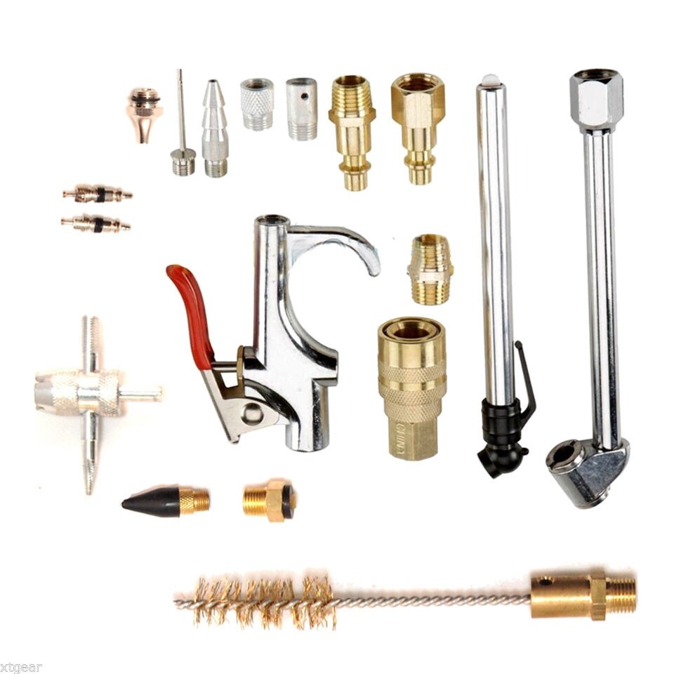 Air Tool Compressor Blow Gun Chuck Pneumatic Accessory Kit,...