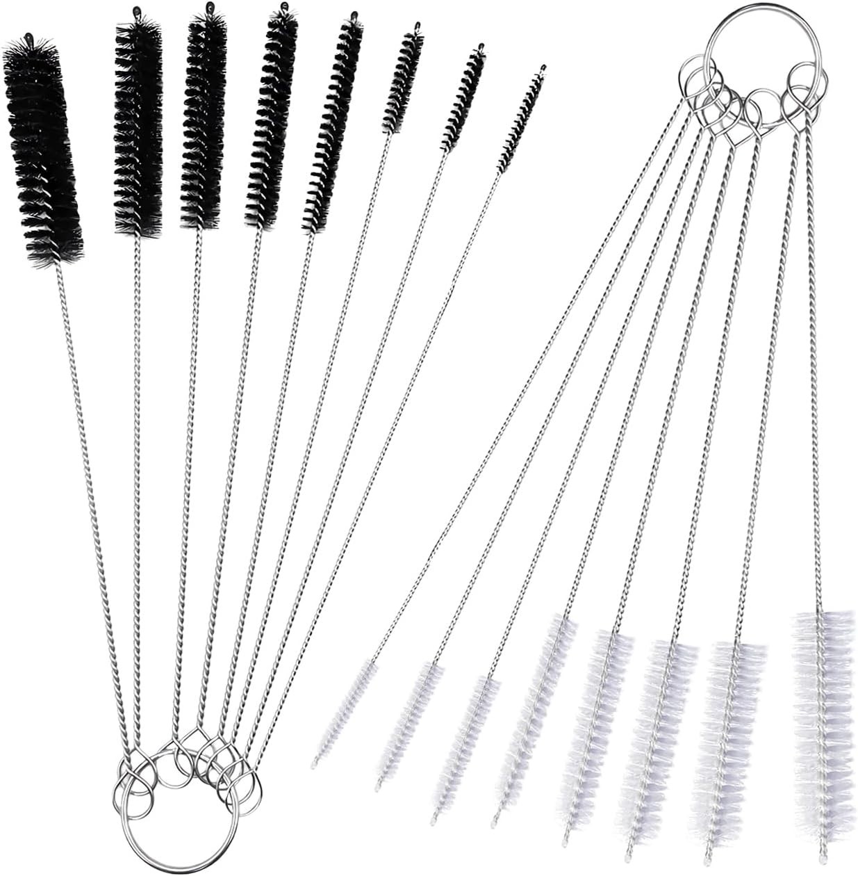 Tube & Wire Cleaning Brushes, Brass & Stainless Steel, 10-Pa...