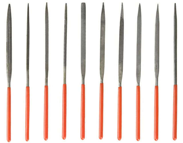 Precision Needle File Set 10pc Jewelers Metal Glass Wood Too...