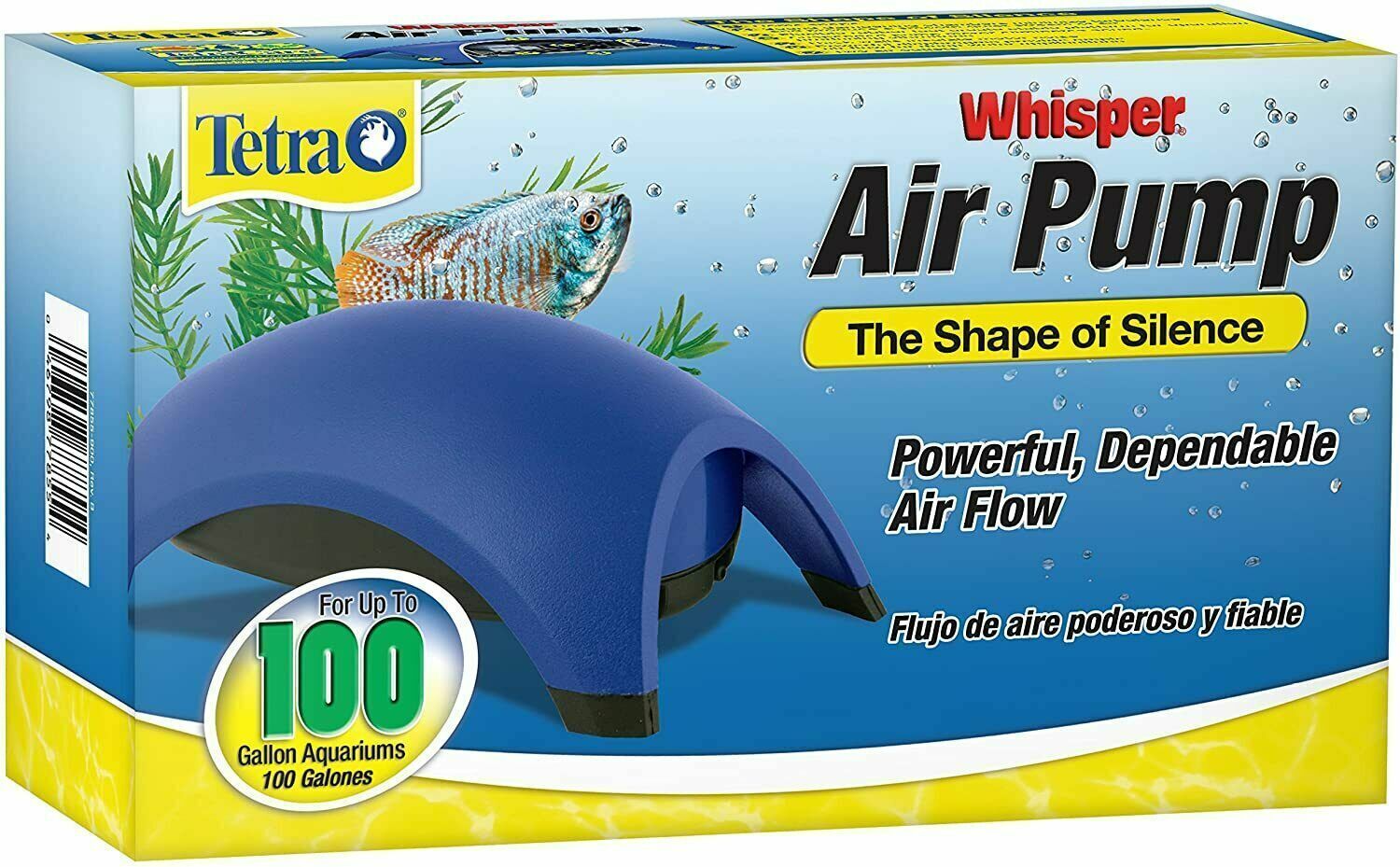 Tetra Whisper 100 Aquarium Air Pump - 100 Gallon Tank