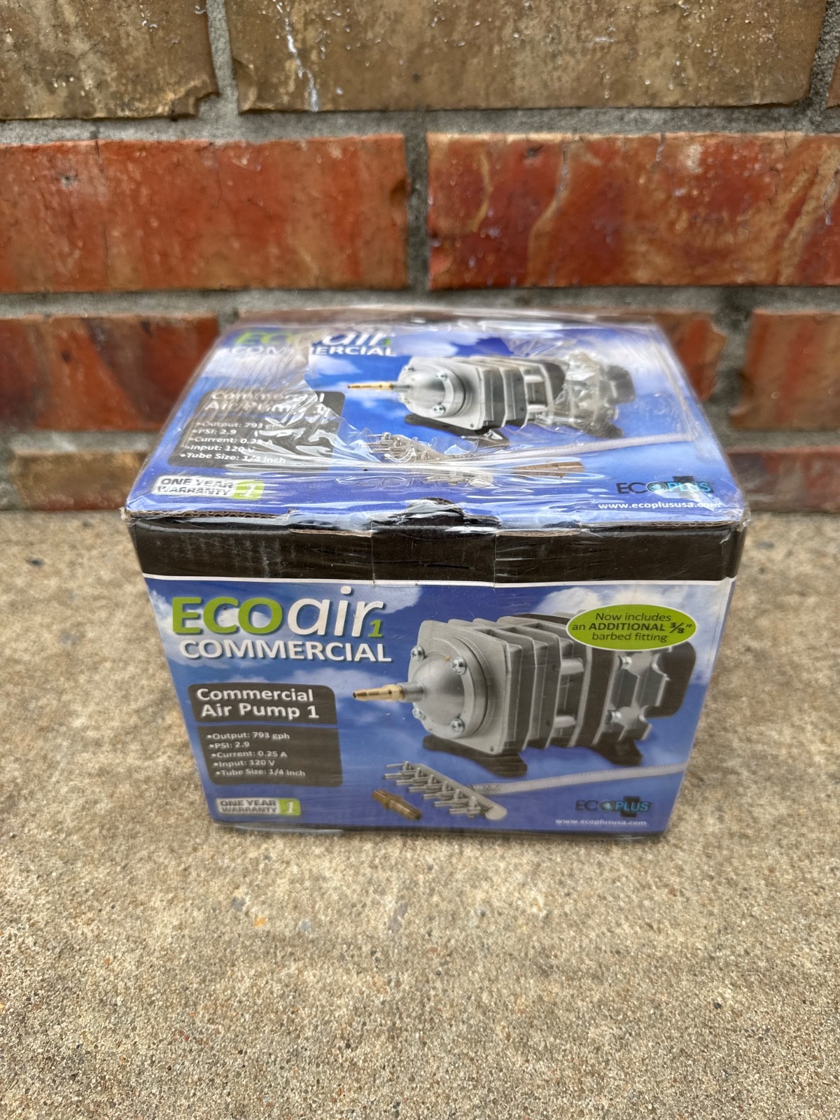 Ecoplus EcoAir 1 Commercial Air Pump - 793 GPH for Aquariums...
