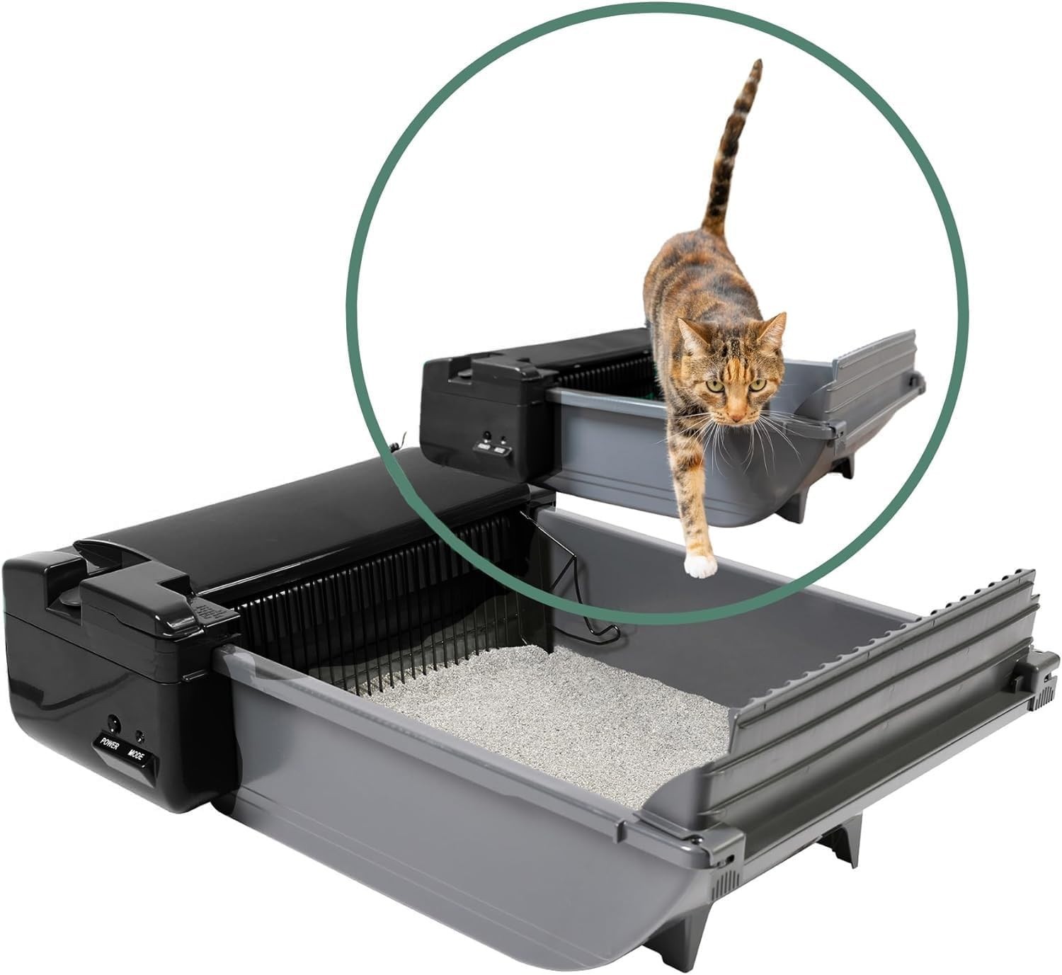 Automatic Self-Cleaning Litter Box Pet Zone Kitty Pan Smart...