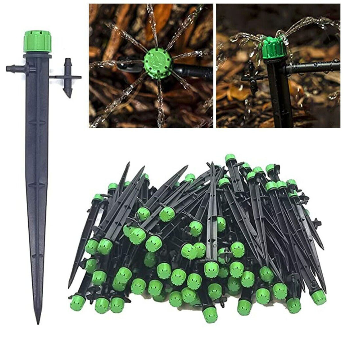 Adjustable Water Flow Drippers Sprinkler Emitter System - 10...
