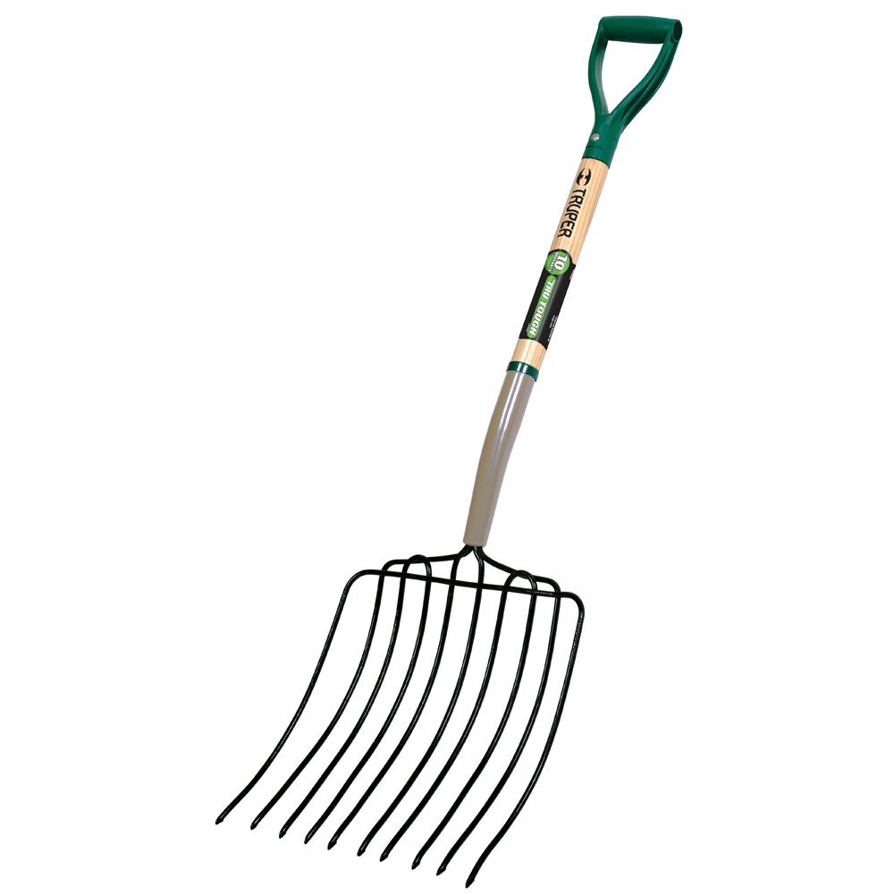 Tru Tough Manure Fork, 30 Inch, 10-Tine DHandle