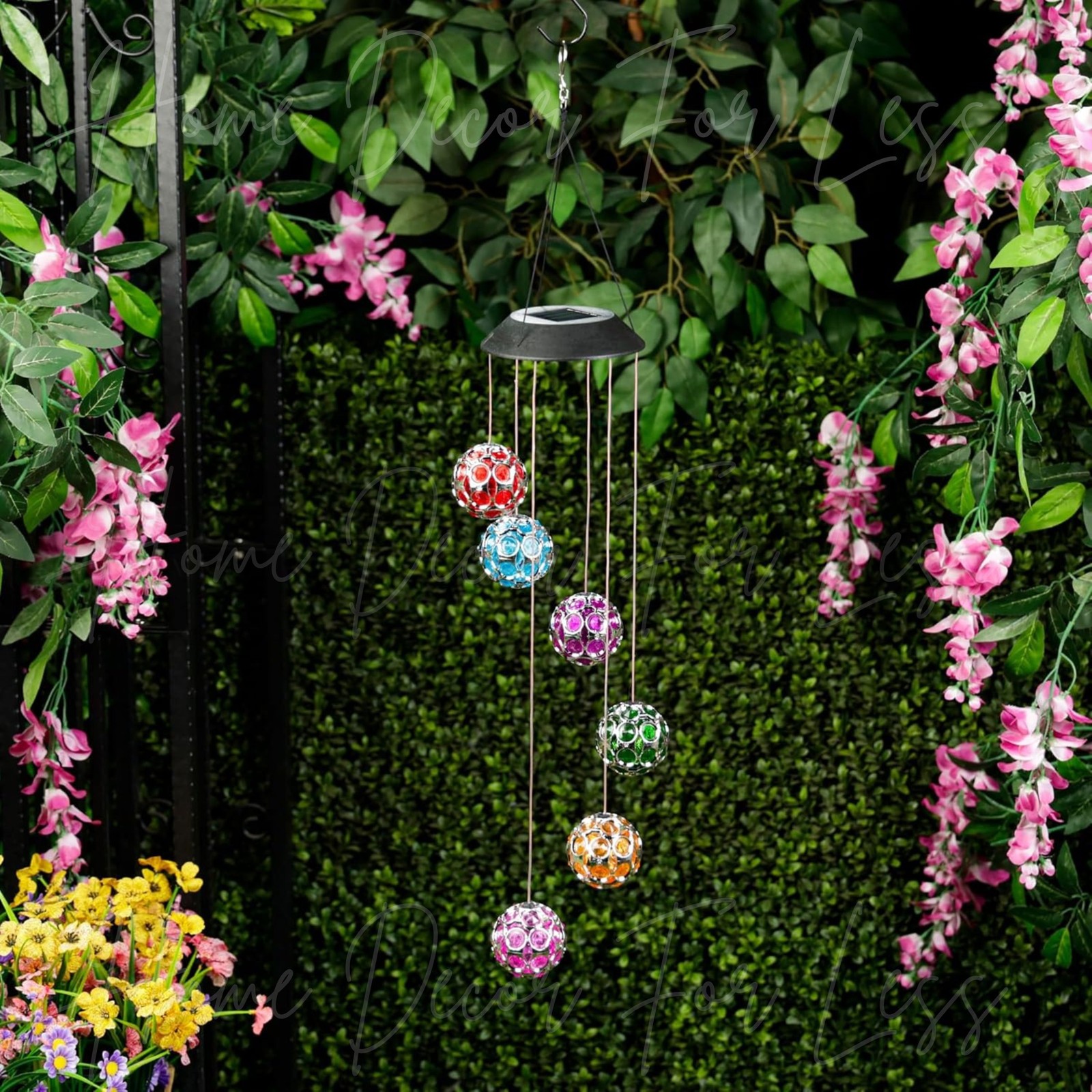 Sparkling Colorful Wind Chime Balls for Yard Garden Decor
