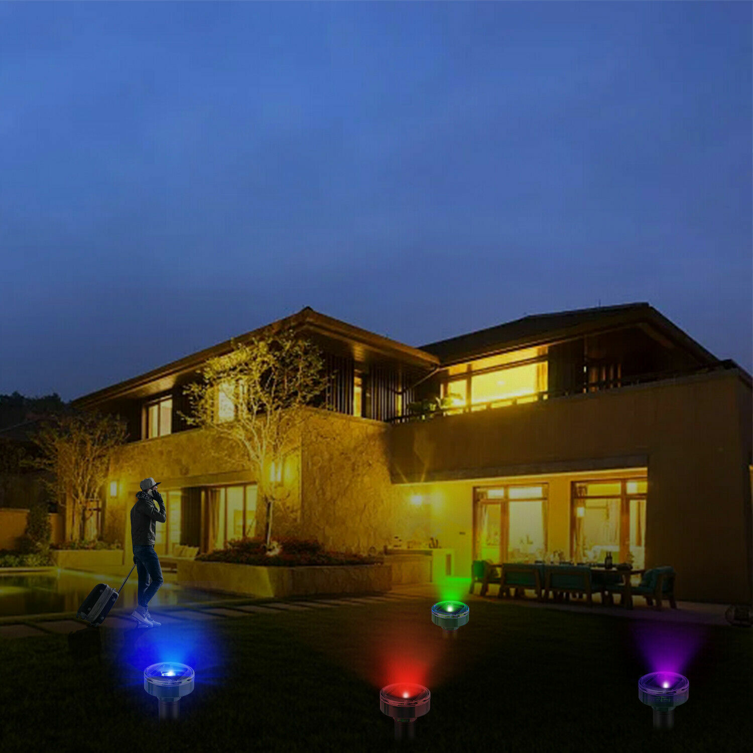 Solar Repellent Mice & Gophers Snake Eliminator LED Device