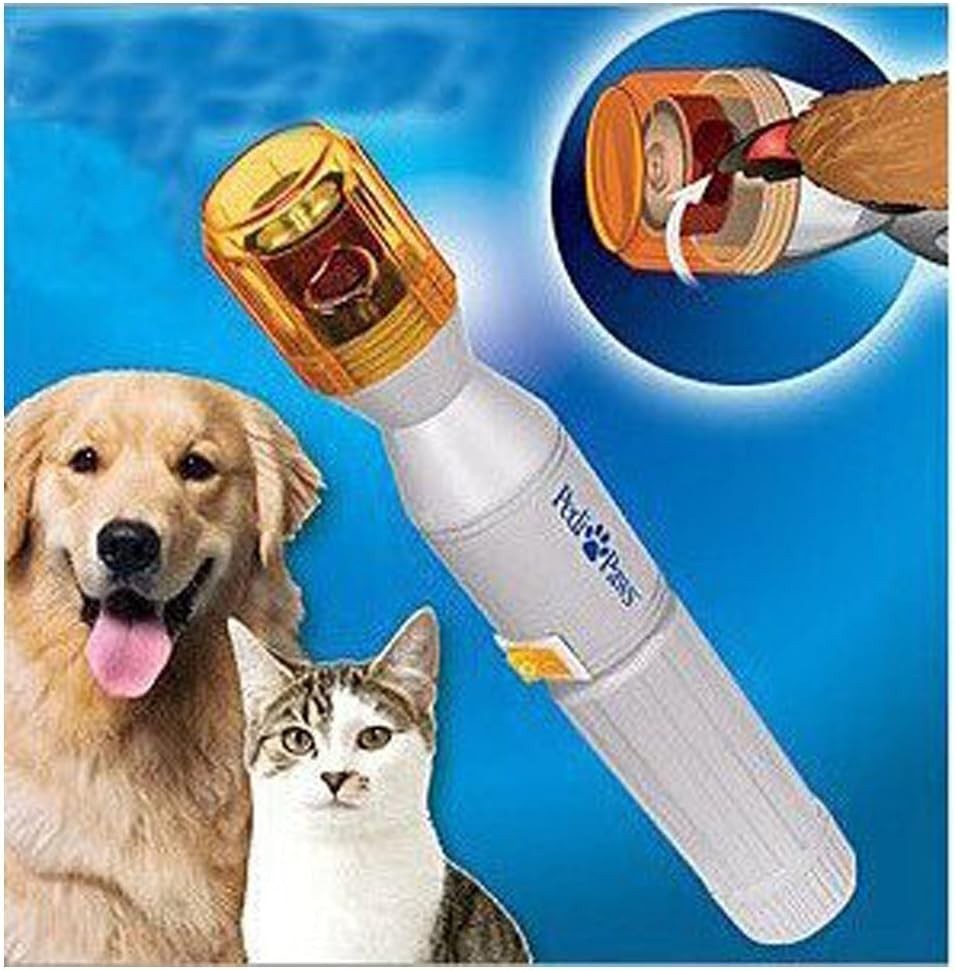 Pedi Paws Pet Nail Trimmer Grinder & Groomer - Durable Desig...