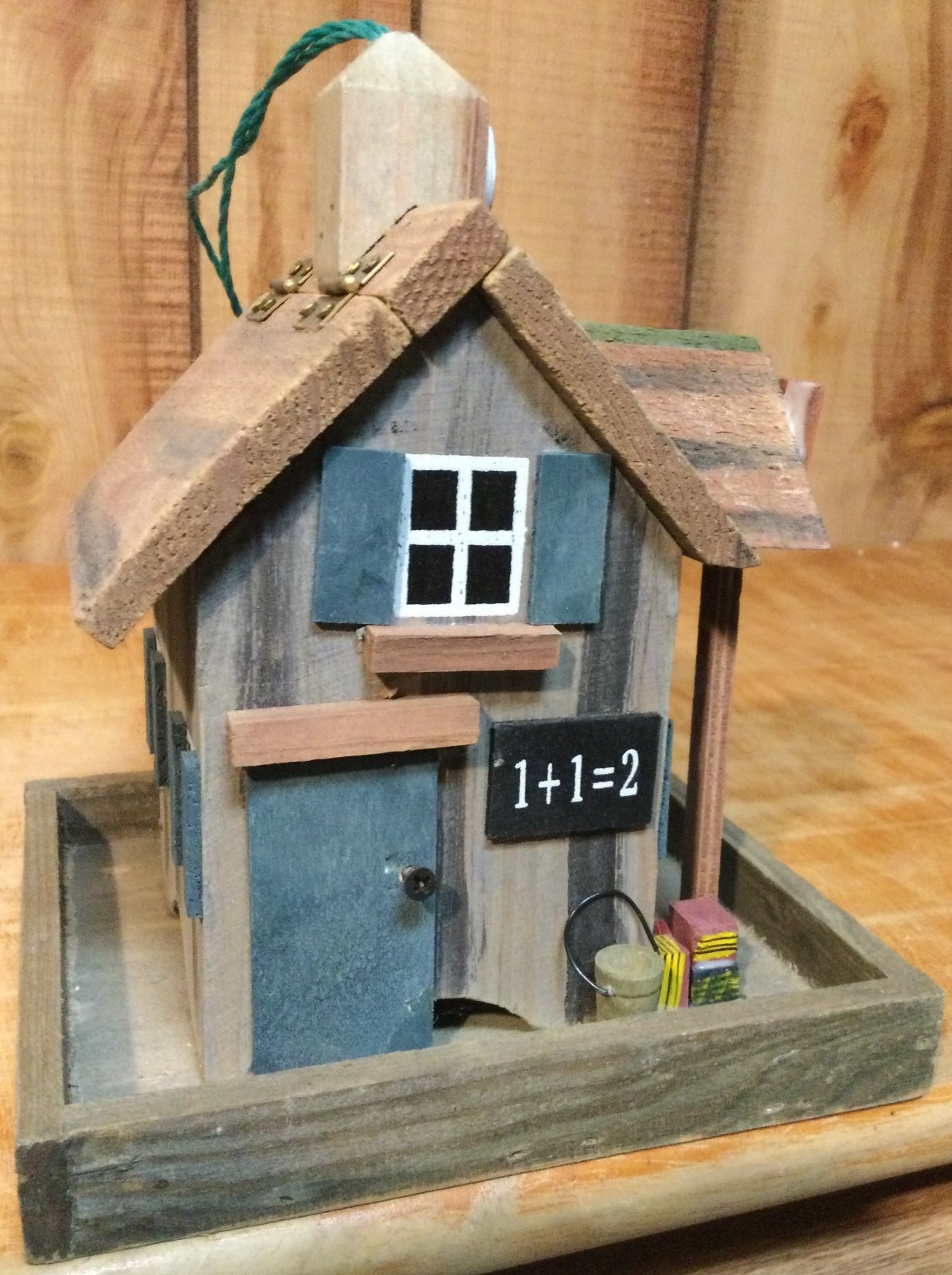 Bird Village Collection School House Bird Feeder