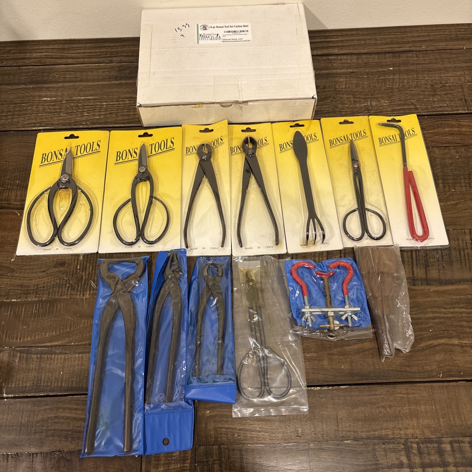 Bonsai Tree Kit - 14 Pieces Including Carbon Steel Scissors...