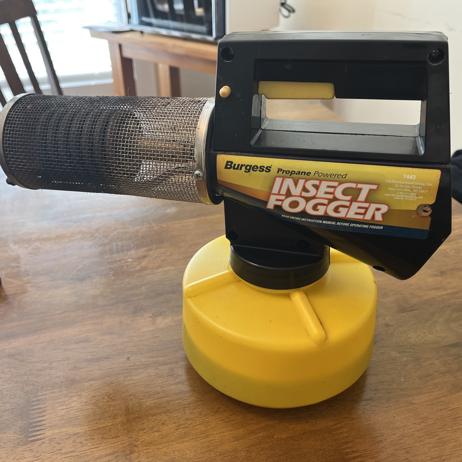 Burgess Propane Insect Fogger Outdoor Portable Handheld Mosq...