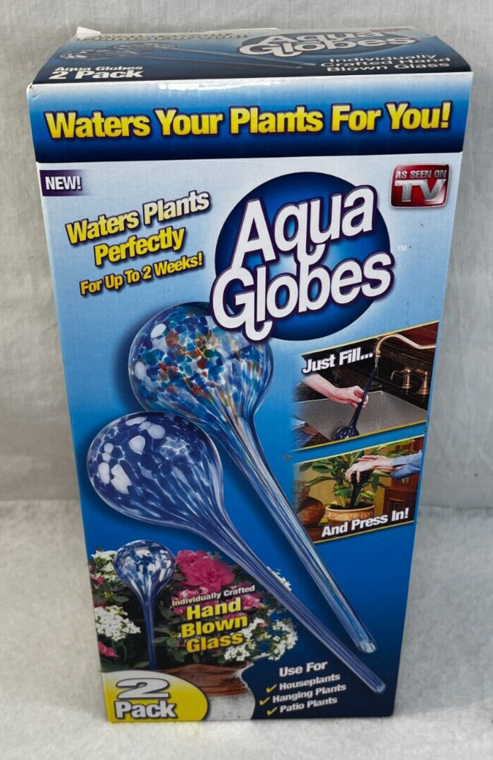 Decorative Glass Aquarium Globes (2-Pack) for Gradual Water...