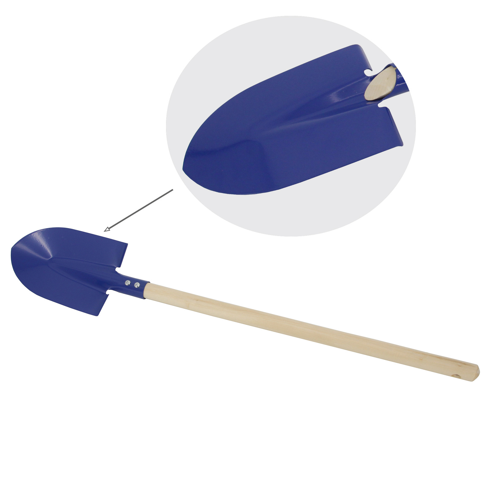 Kids Garden Tool Toy Mini Shovel - Wood Handle Spade