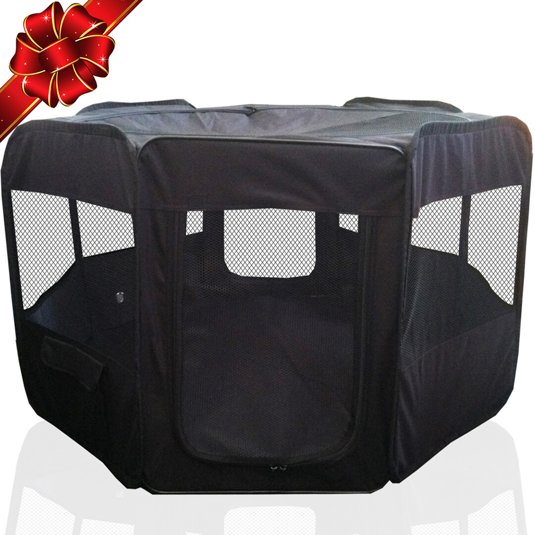 Premium 45" Indoor/Outdoor Pet Playpen Cage Portable Travel...