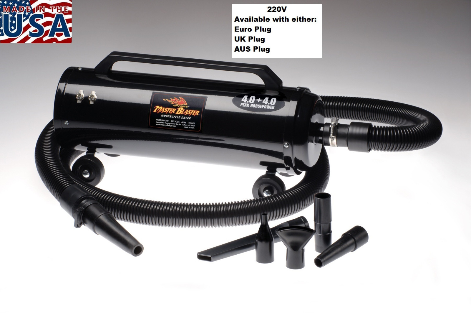 Metro Master Blaster Motorcycle Dryer Kit - Dog Grooming Set