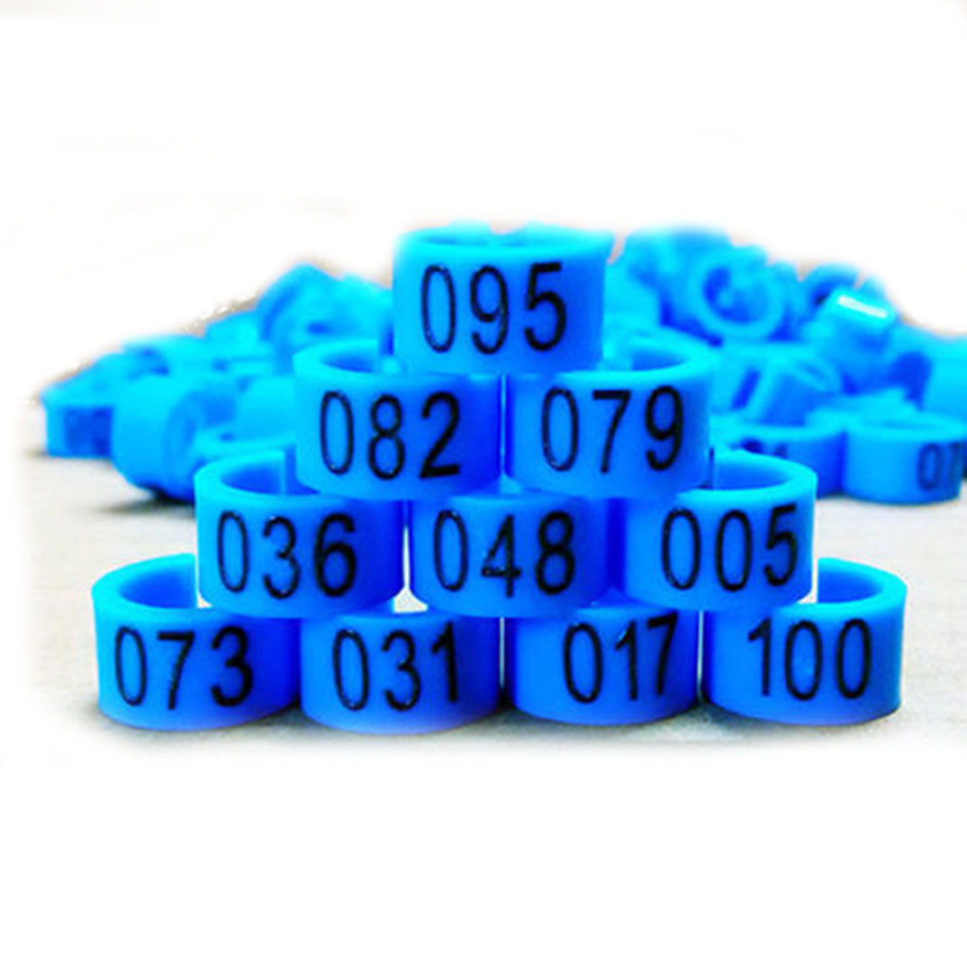 Poultry Leg Bands 8mm Numbered 1-100 Bird Pigeon Duck Rings...