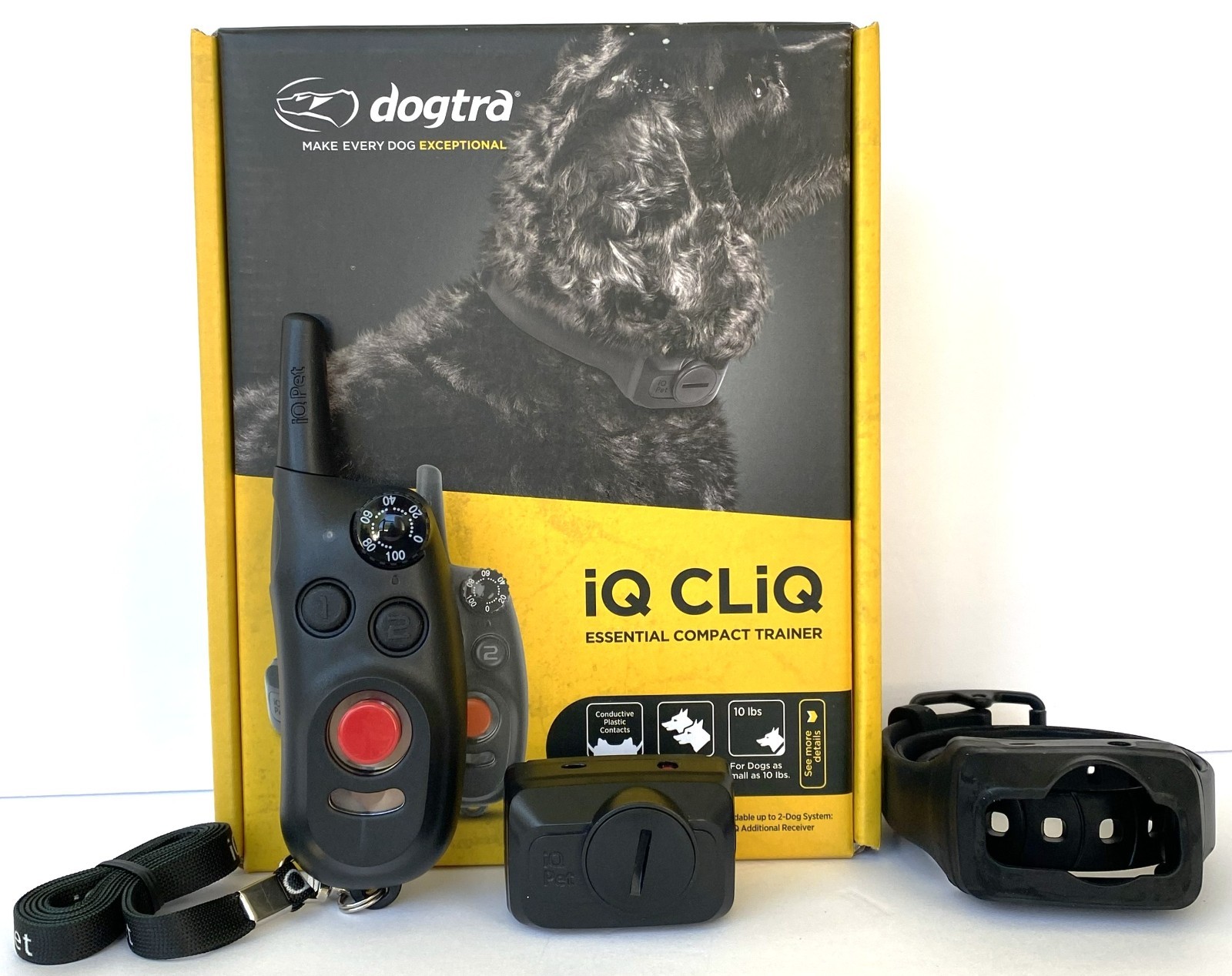 Dogtra IQ CLiQ Training Collar - Replaceable Battery & Plast...