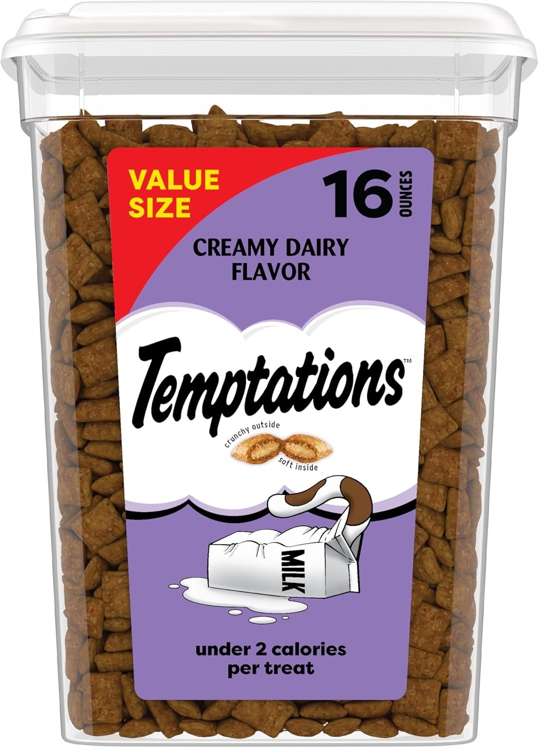 Temptations Classic Cat Treats Crunchy & Soft 16 Oz Tub (Sel...
