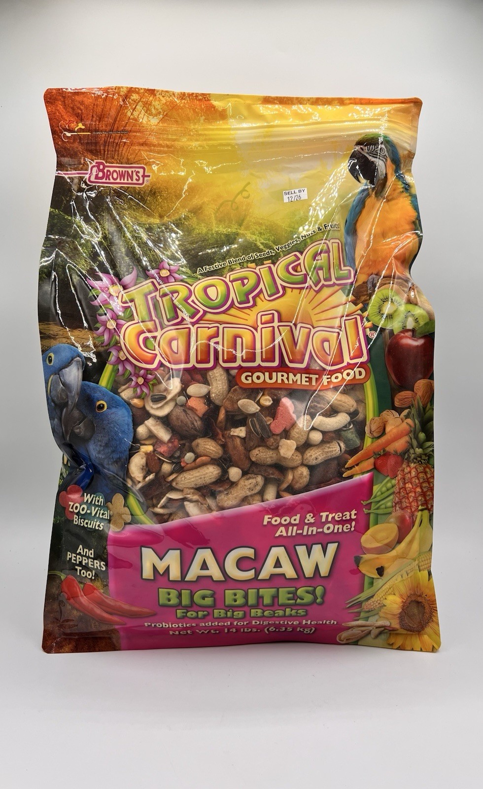 Brown's Tropical Carnival Gourmet Macaw Food 14 Lbs