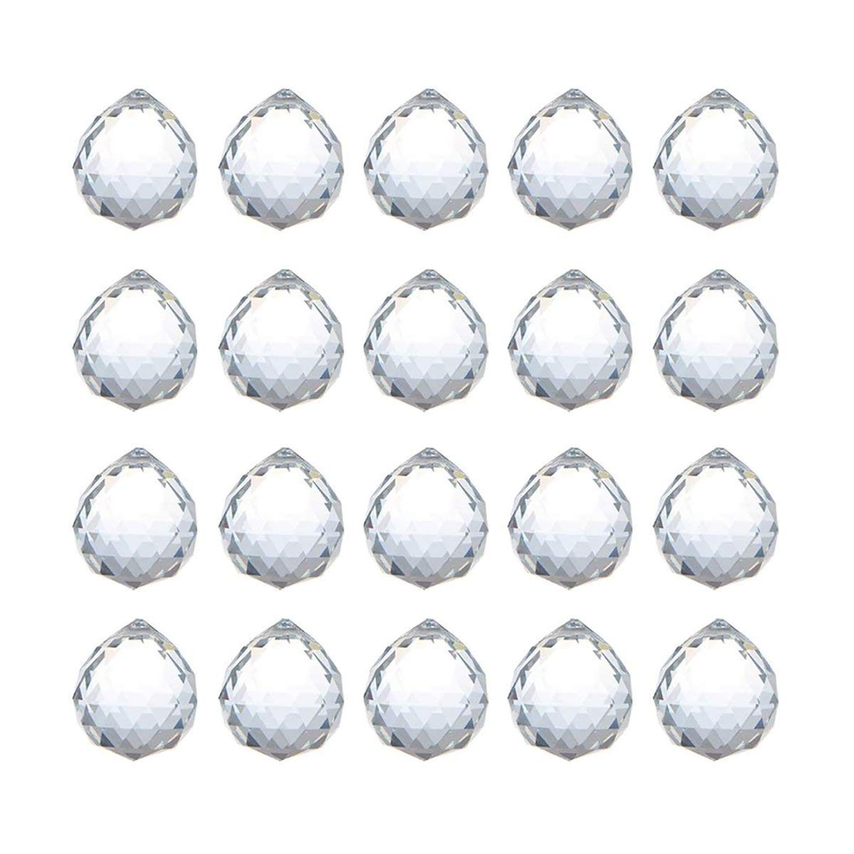Feng Shui Crystal Ball Prism Pendant Suncatcher, 20mm Clear...