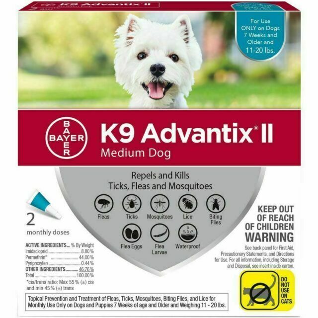 K9 Advantix II (Medium) - Tick & Flea Control for Dogs