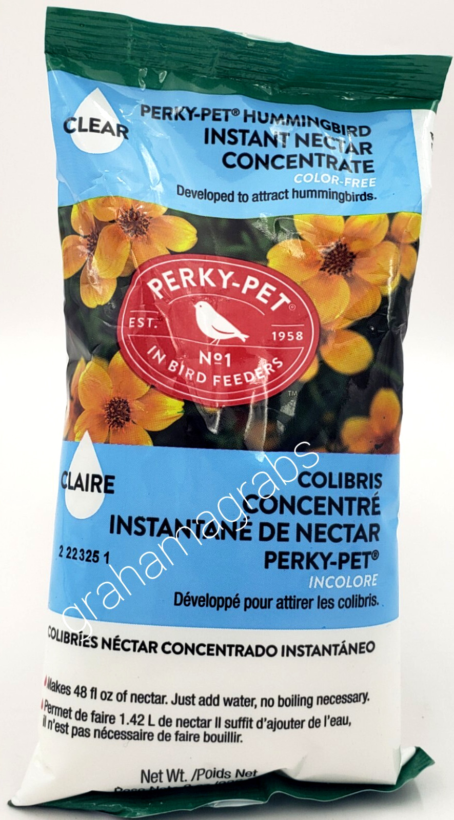 Perky-Pet Hummingbird Clear Instant Nectar Food Mix Concentr...