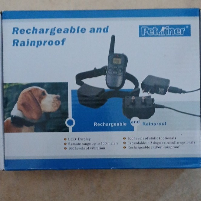 Petrainer PET998DR Rainproof Dog Training Collar - Black