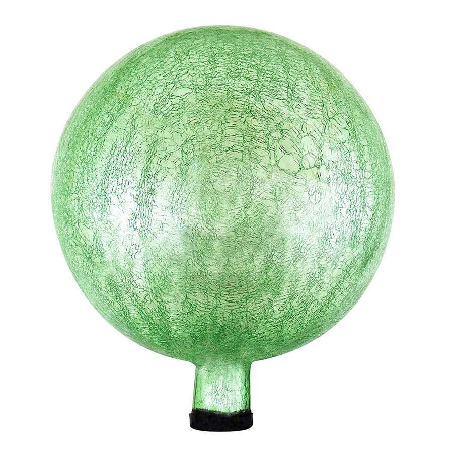 Achla 12" Gazing Globe, Light Green, Crackle (12" x Weight)