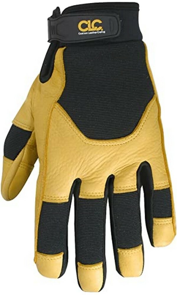 CLC 285L Deerskin Work Gloves with Neoprene Wrist Closure, L...