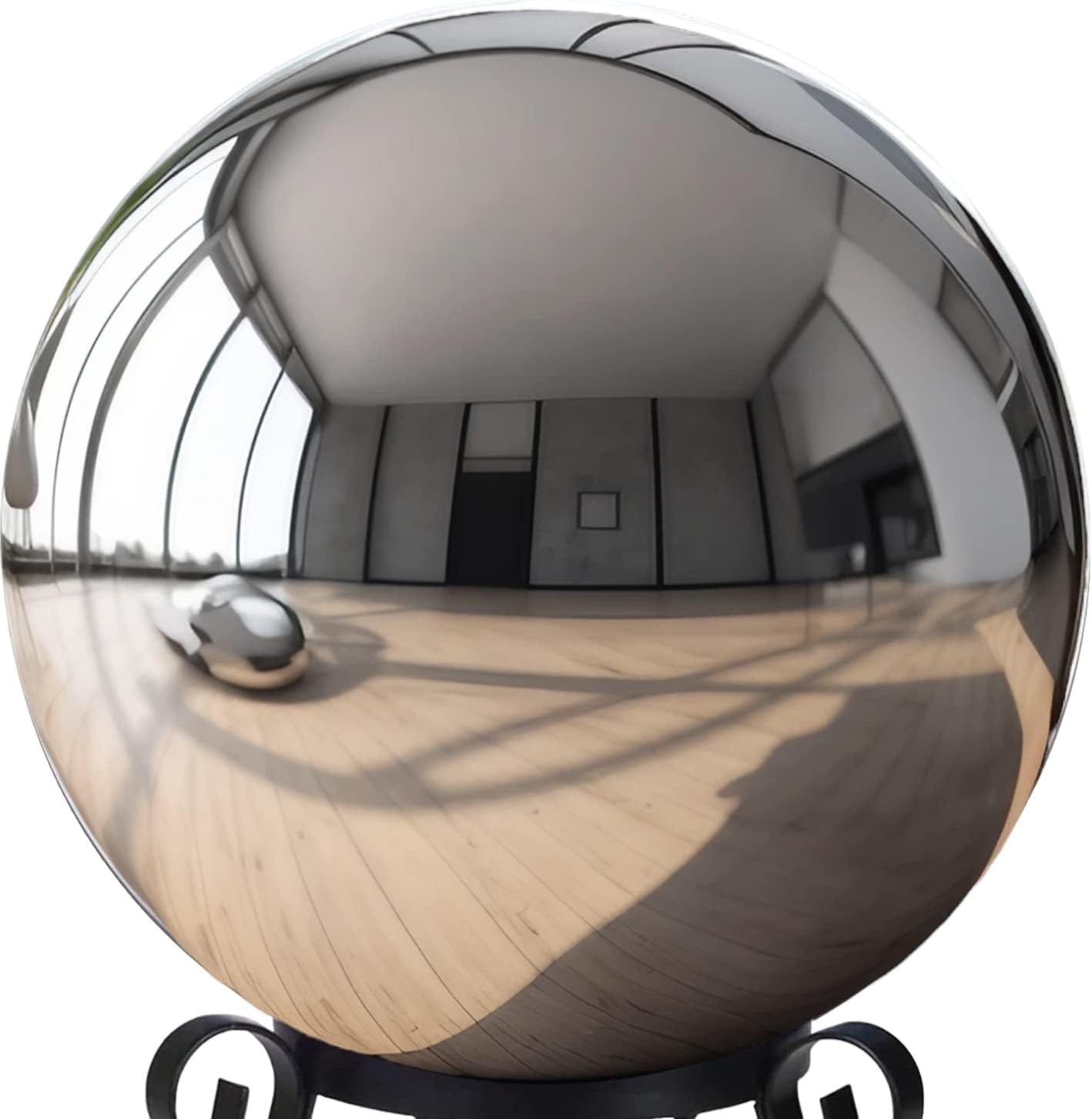 Stainless Steel Gazing Globe, Mirror Finish, 1 lb