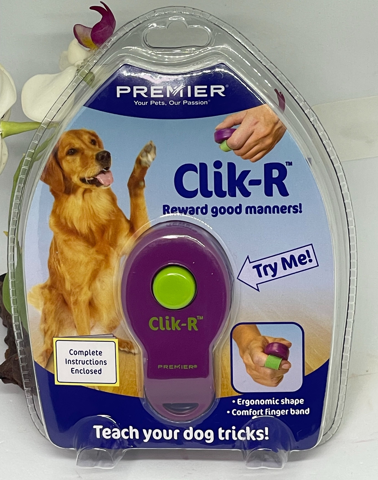Premier Clik-R Training Clicker Tool for Pets