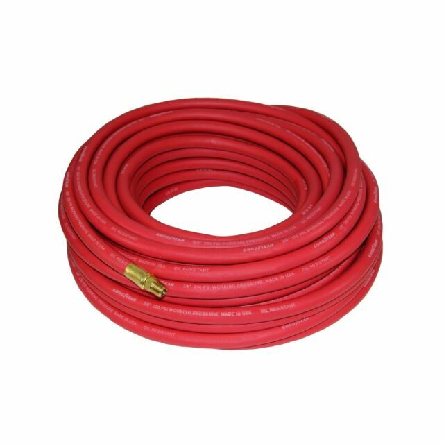 Goodyear 50 Ft. x 3/8 Inch 250 PSI Red Rubber Air Hose
