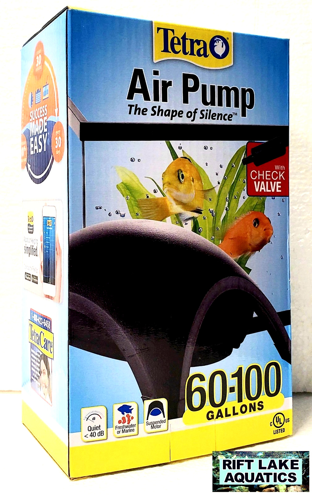 Tetra Aquarium Air Pump - 60-100 Gallon Tank Compatibility -...