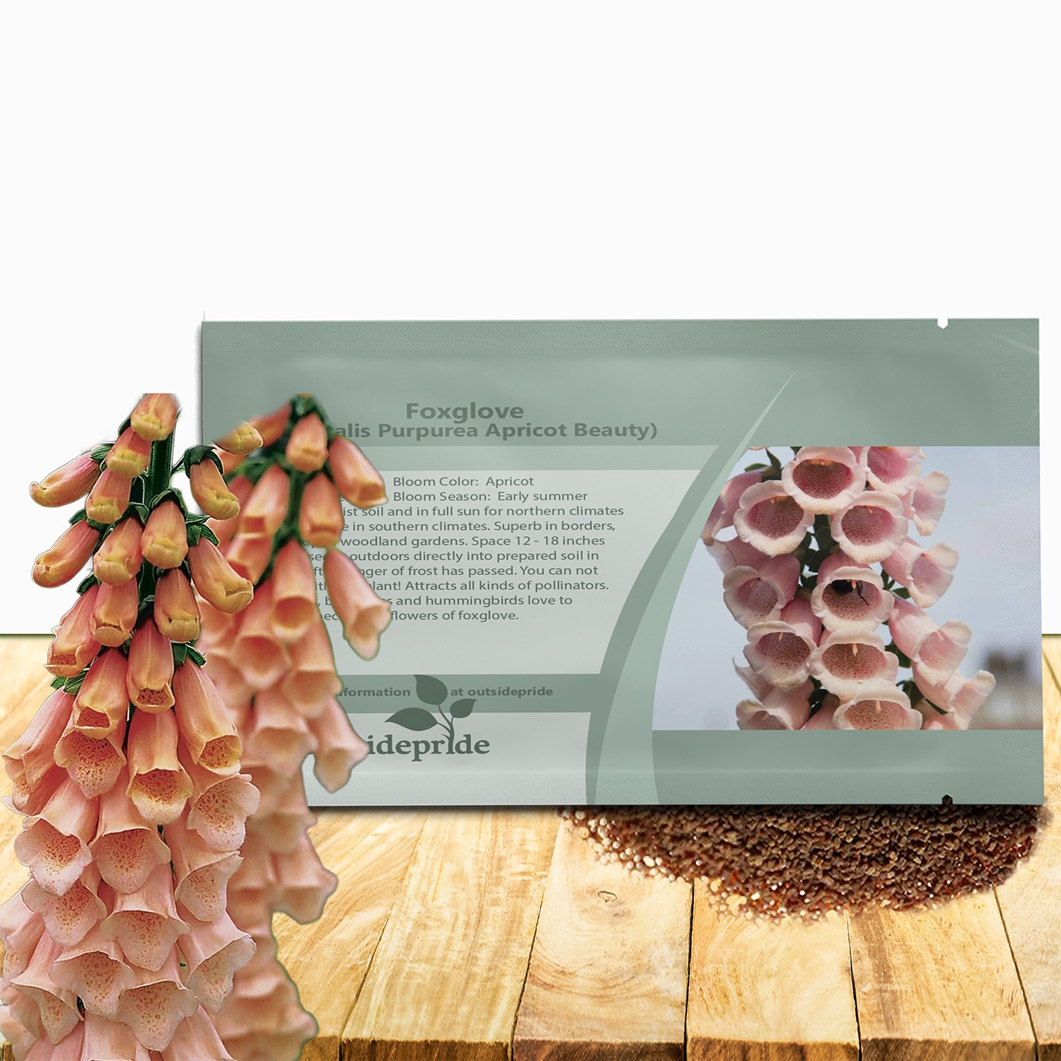 Foxglove Seeds - Digitalis Purpurea Apricot Beauty Flower Se...