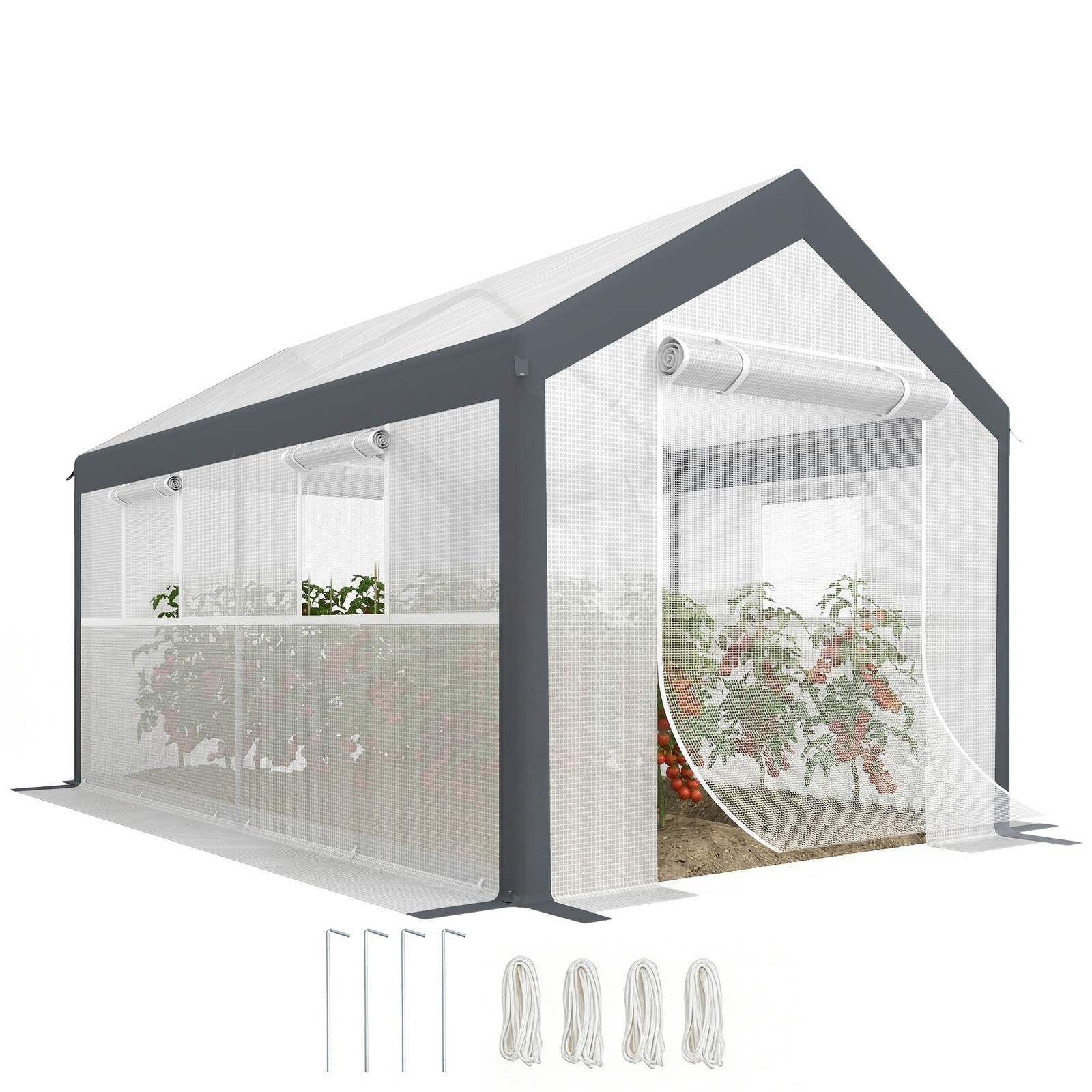 Outdoor Greenhouse Tunnel - 12' x 7' x 7' Warm Garden House