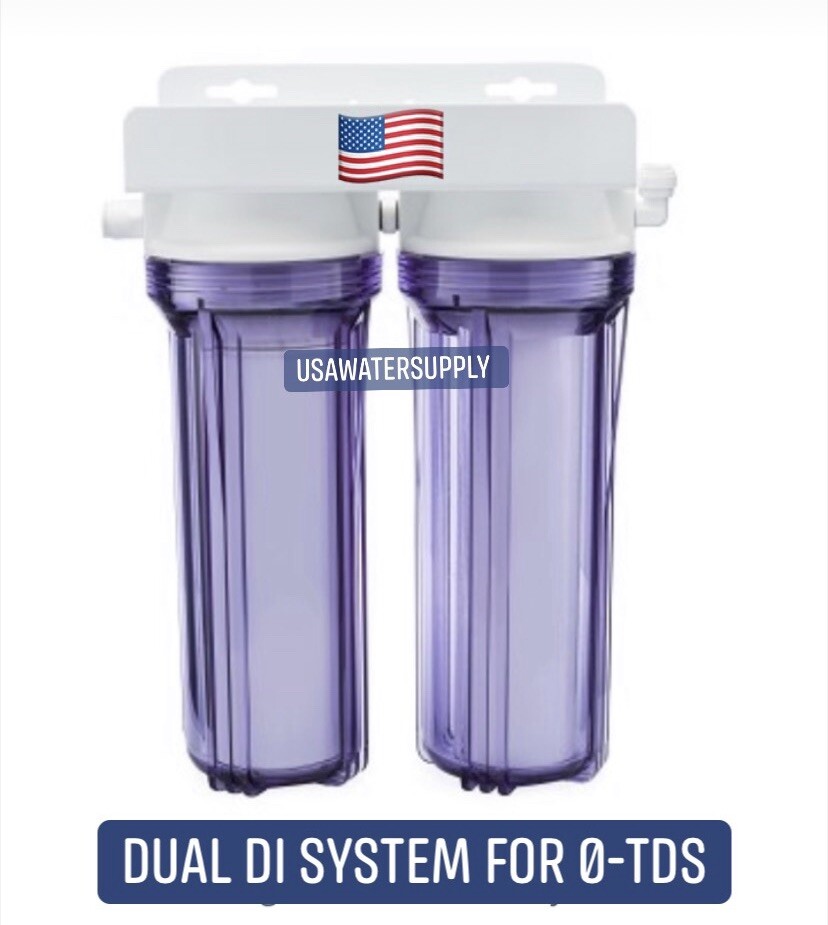 Dual DI Aquarium RO Water Filter Kit - 0 PPM Add-On
