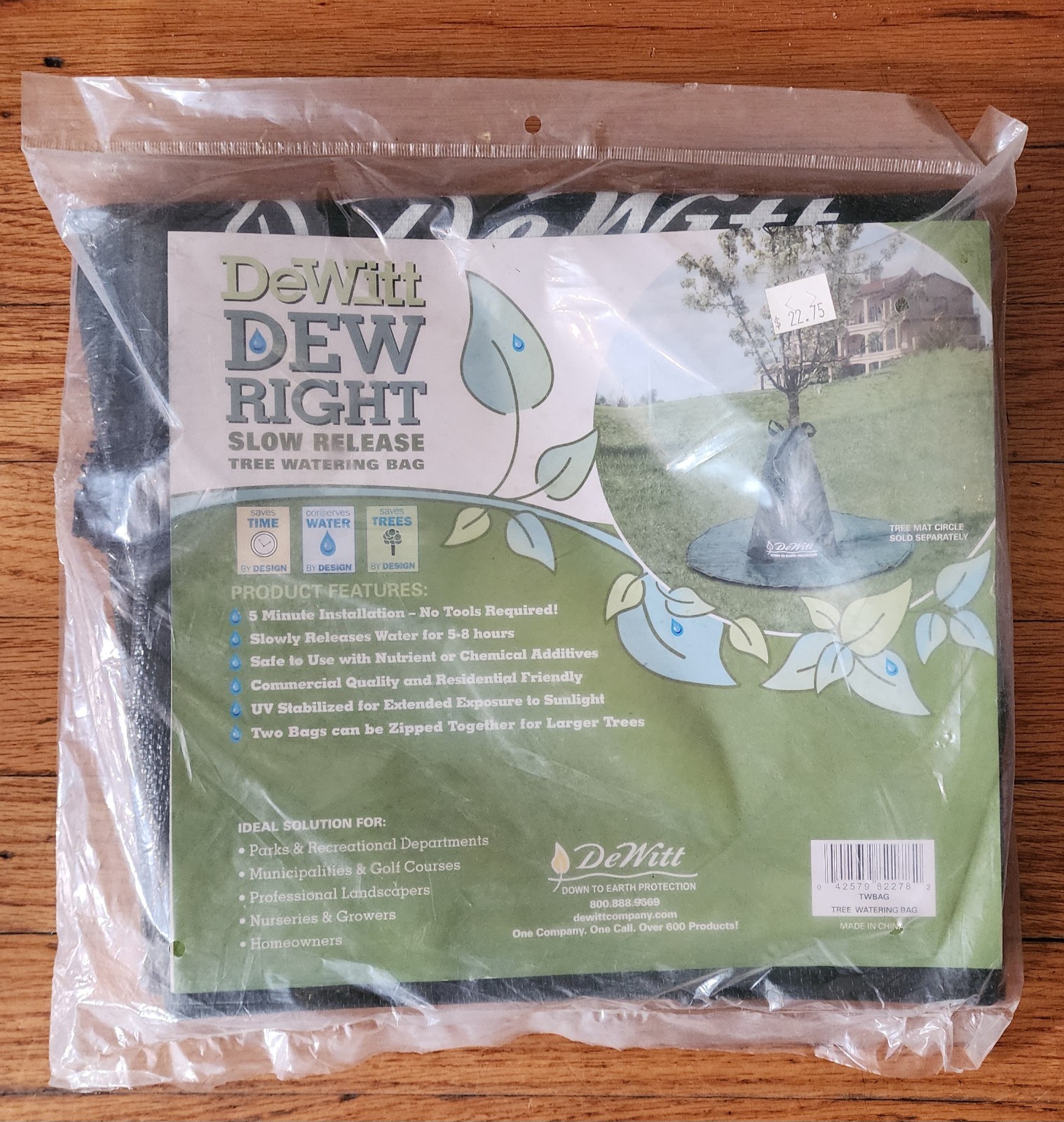 DeWitt Dew Right Tree Watering Bag - 20 Gallon Capacity