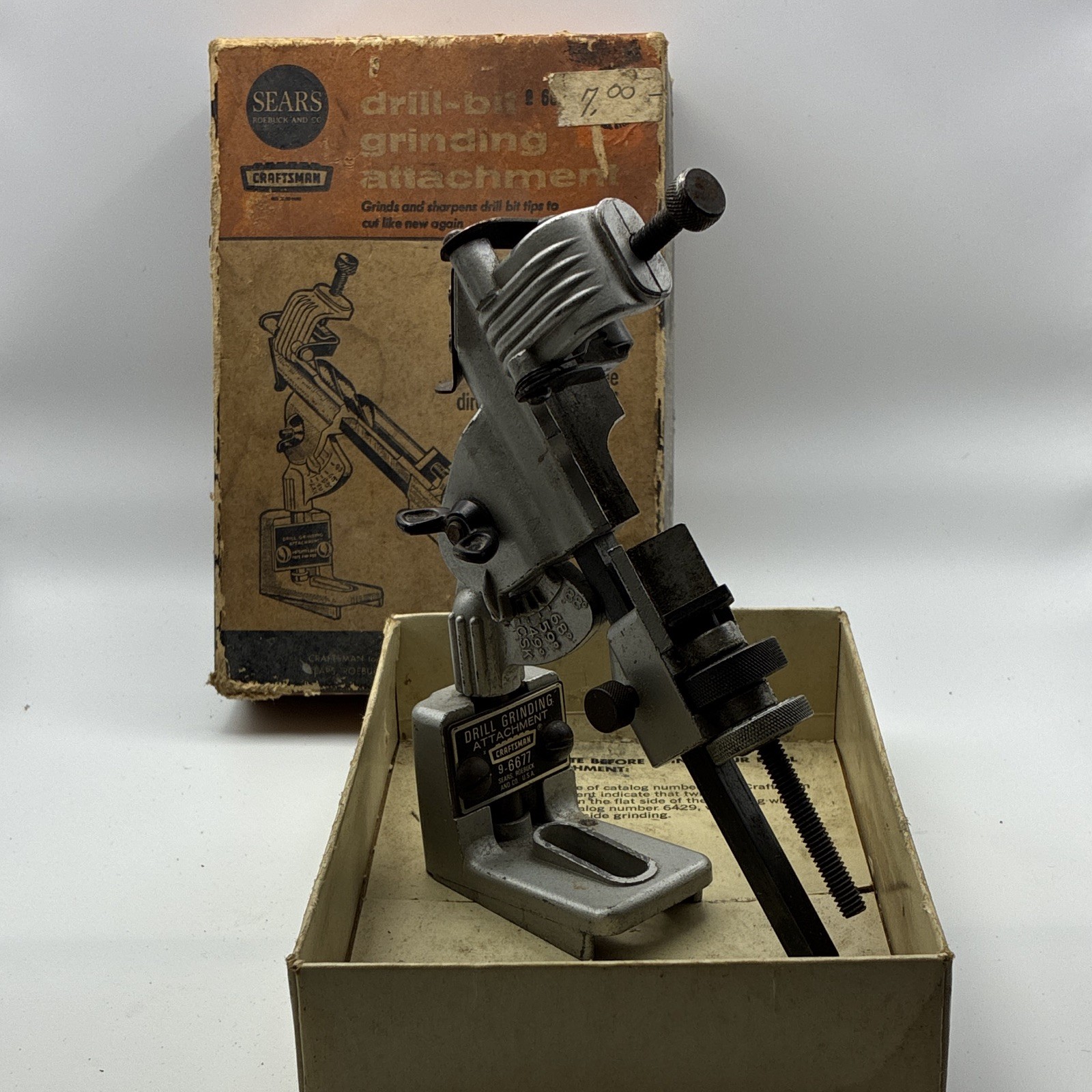 Craftsman 9-6677 Drill Bit Grinding Attachment Sharpener