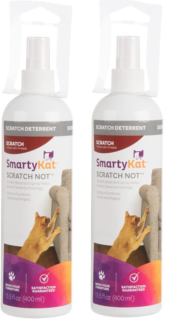 SmartyKat Scratch Not Scratch Deterrent Spray for Cats - 13....