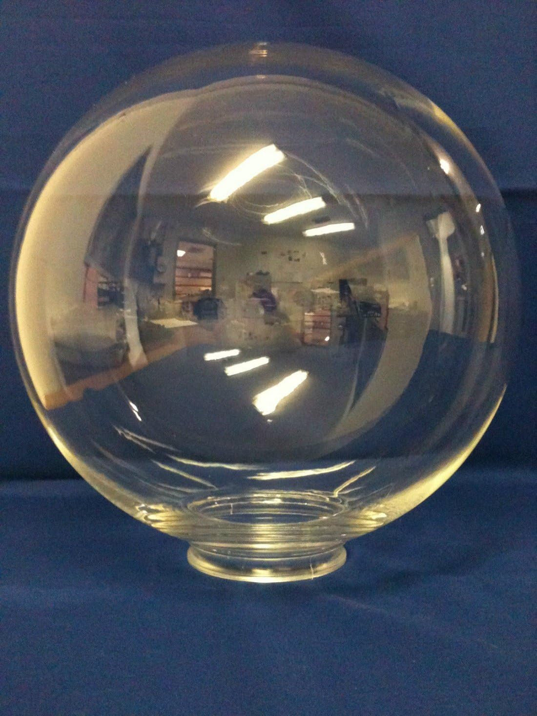 Clear Acrylic Globe Lamp Fixture - 12 Inch
