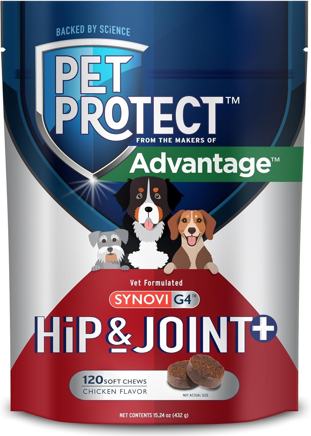 Pet Protect Synovi G4 Chicken Flavor Hip & Joint Chews for D...