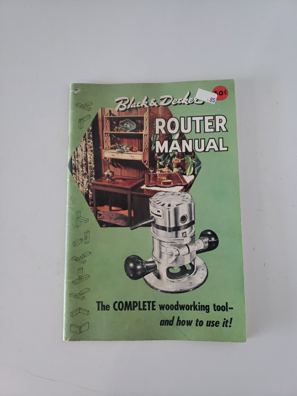 Black & Decker Router Manual 1957 Vintage Woodworking Tool