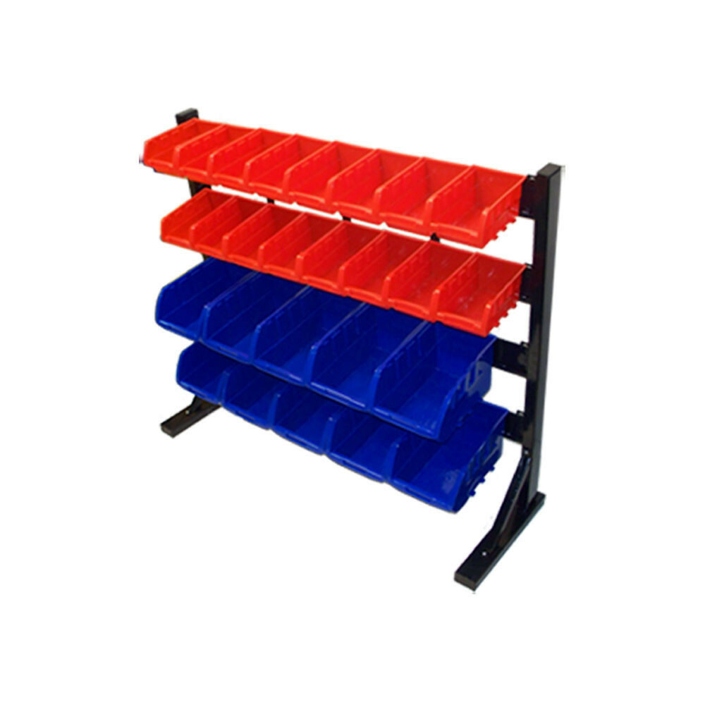 Rack Storage Shelf Organizer With 26 Removable Bins