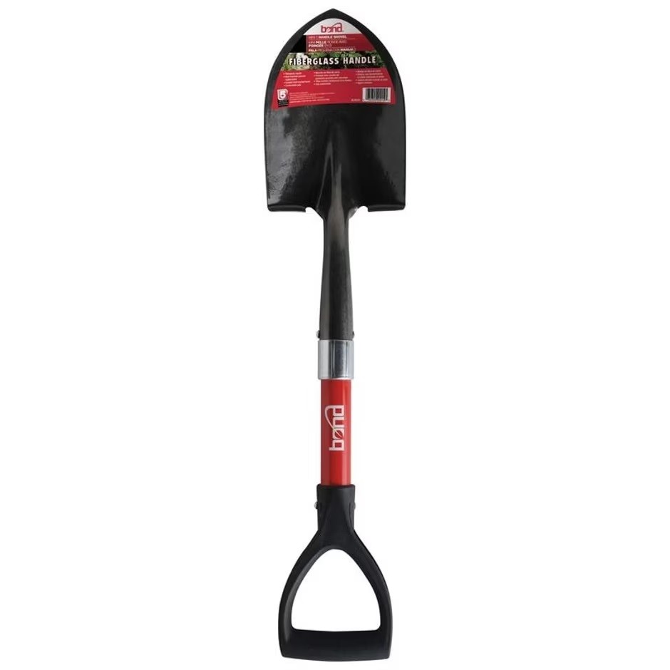 Bond Mini Round Point Shovel Fiberglass Handle