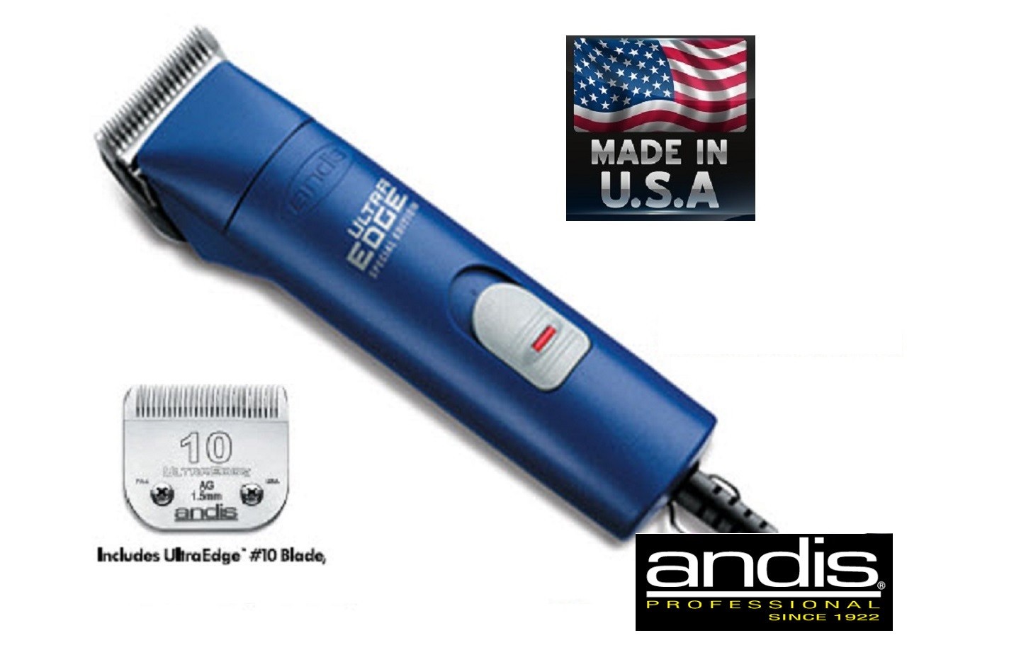 Andis AGC Super UltraEdge 2 Speed Clipper - 10 Blade Dog, Ca...