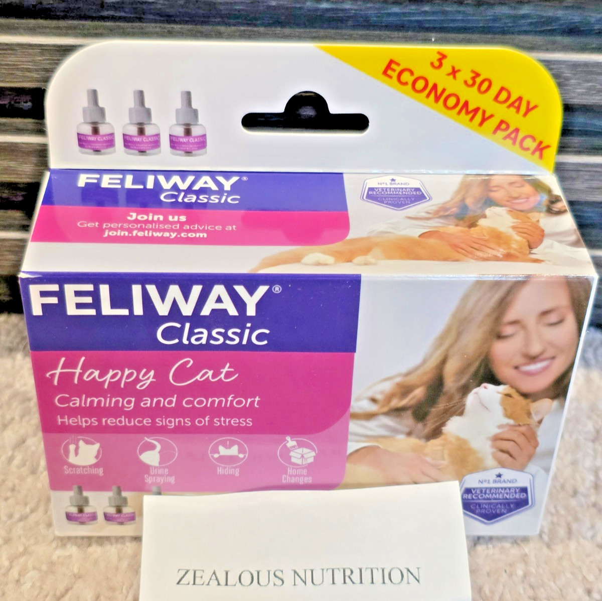 FELIWAY Classic Cat Calming Refills 3 x 30 Day for Pheromone...