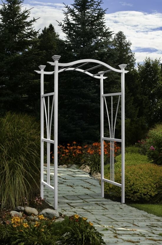 VITA LONDON Arbor Decorative Vinyl Wedding Arch Trellis